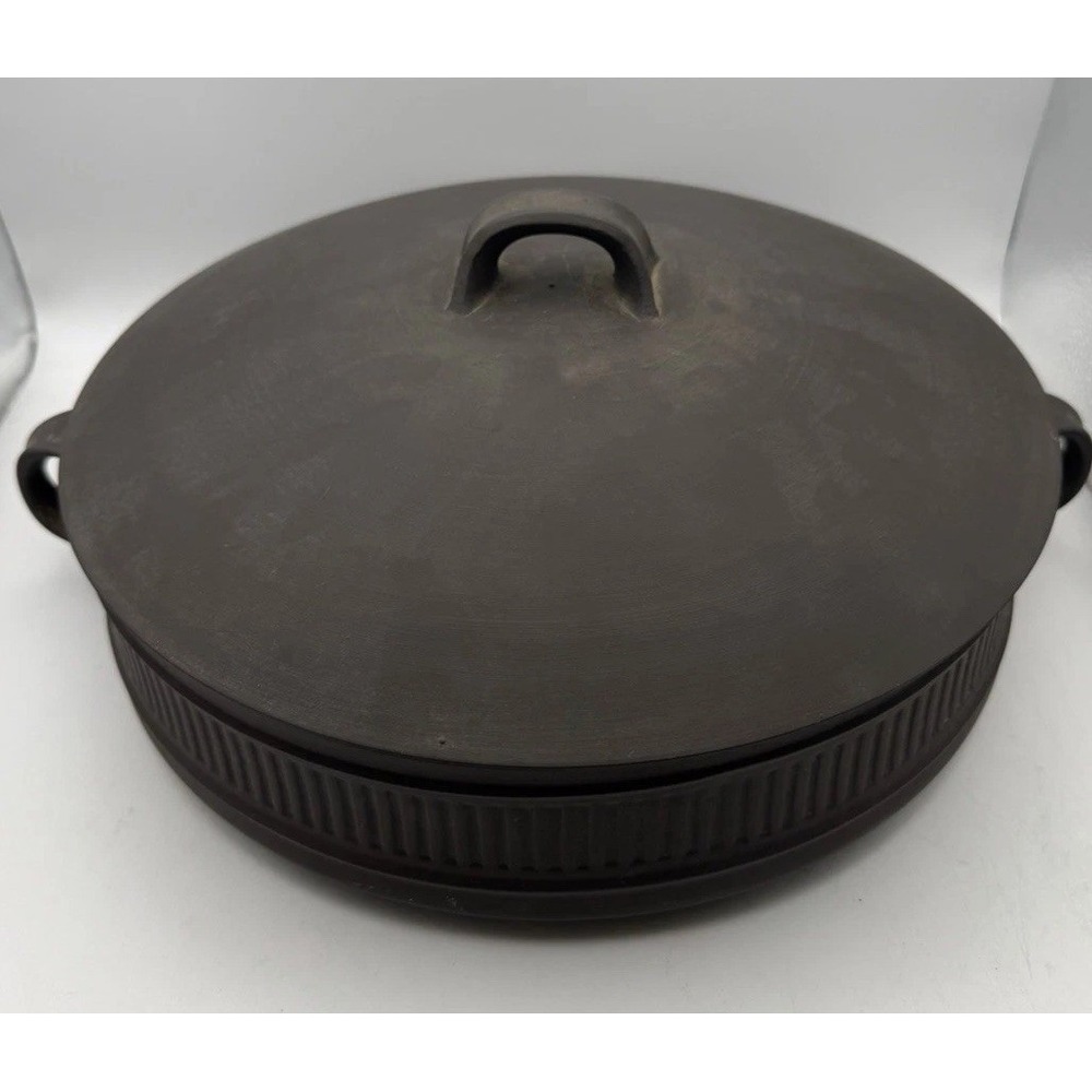 Vintage Dansk Designs Denmark IHQ Brown Enamel Covered Casserole Baker w Lid MCM